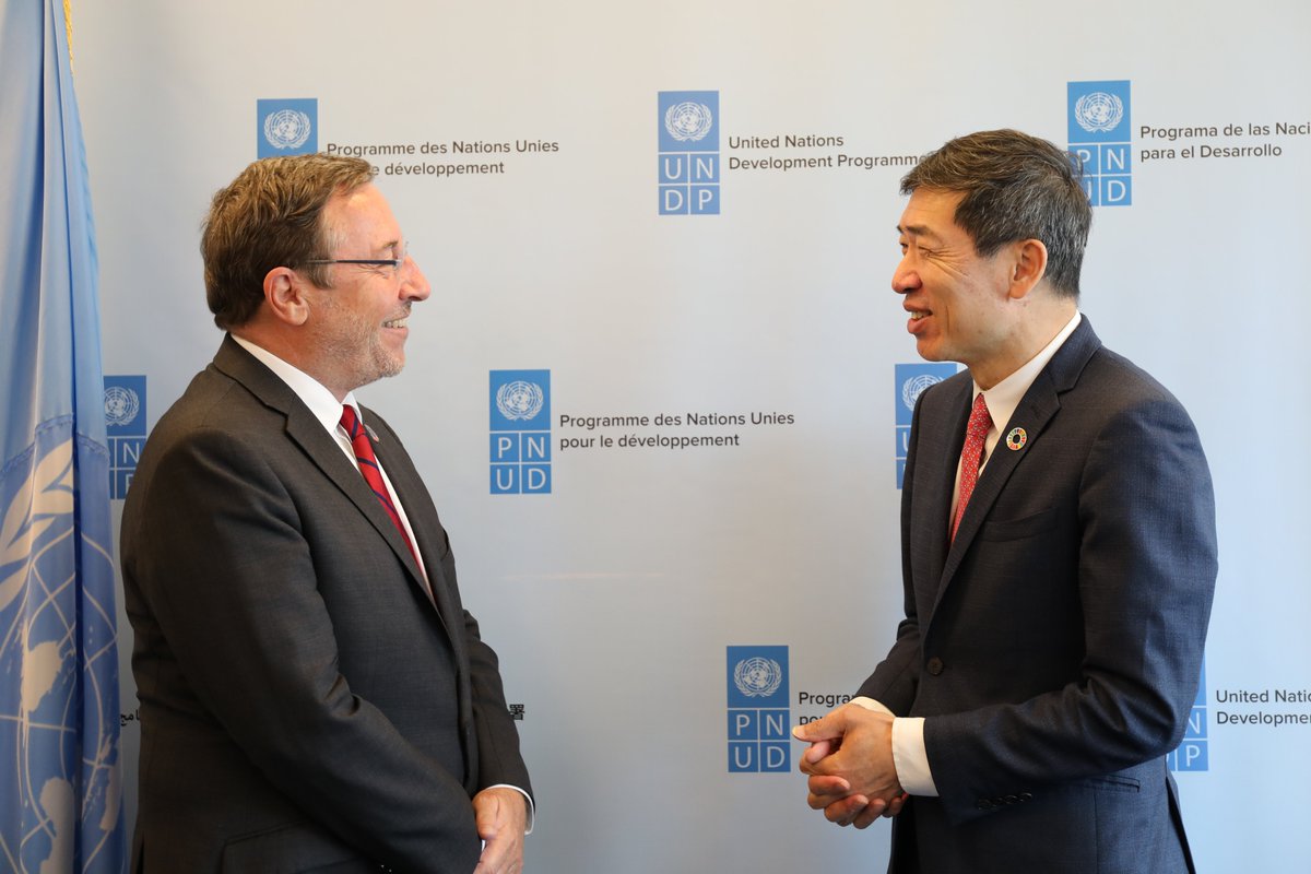 ASteiner's tweet image. Thrilled to welcome @HaoliangXu, our new Associate Administrator to the Executive Office of @UNDP!

Looking forward to working together with him as he joins me and our leadership team, as we continue on our journey of delivering on the #SDG promise and a #FutureSmartUNDP!