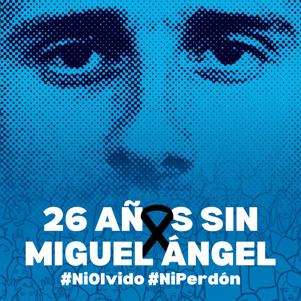 esanclemente98's tweet photo. Como rezaba aquel periódico de hace 26 años: hijos de perra los que acabaron contigo.

Lo que no se imaginaban esos malditos es que serías, siempre, el espíritu de libertad de todo un país.

No te olvidamos y no dejaremos que se te olvide, Miguel Ángel.

#NiOlvido #NiPerdón https://t.co/xcKov0V7hy