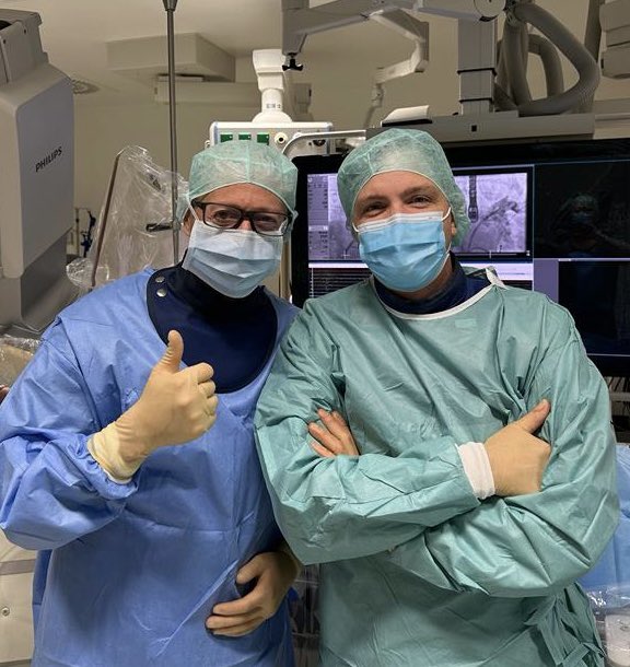 ChristianHeeger's tweet image. It’s always a pleasure and great joy to teach, train and educate colleagues and fellows for cardiac interventions. 

Congratulations to our colleague @HannesAlessandrini for his 

1st #LAA-closure by the #Lifetech #LAmbre device. 
@RolandTilz @UKSH_KI_HL @IngoEitel @MarcusSandri