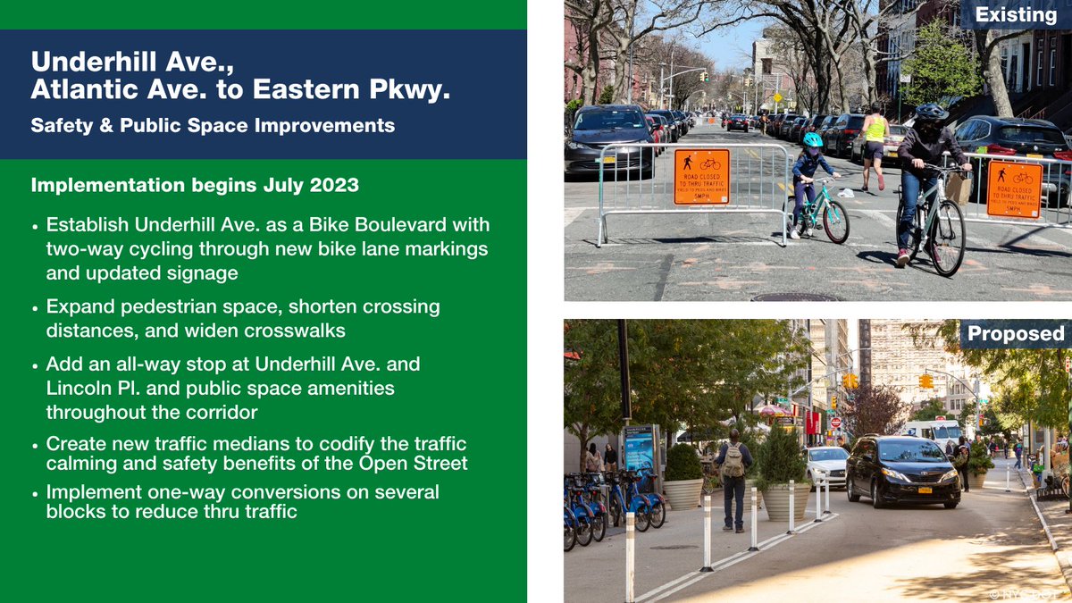 NYC DOT on Twitter "This month, NYC DOT will begin safety & public space improvements on