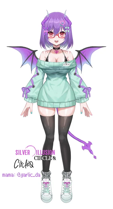 키리사키 세이님( )의 2.0 Vtuber 모델을 작업했습니다! 리깅이 들어가기전인데 선공개되어서 같이 업로드 합니다 감사합니다. #vtuber
