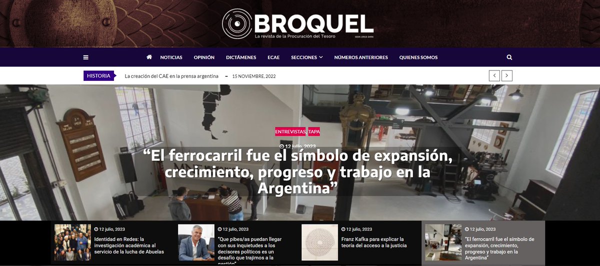 ProcuTesoroAR's tweet photo. Quinta entrega del año de @revistabroquel. Compartimos a continuación el índice y los enlaces para acceder a estas y todas las notas del número.
#PrimeroLaGente

https://t.co/AKICQH9XxX https://t.co/JyQBTJFHXQ