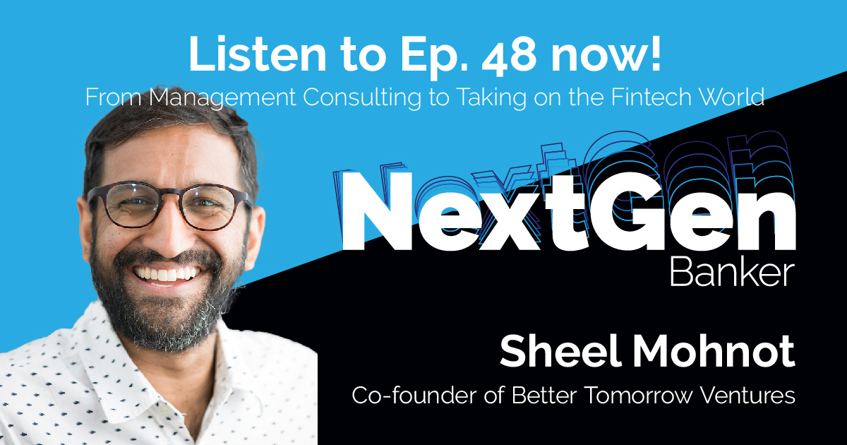 NextGen Banker (@bankernextgen) on Twitter photo Before fintech was even a common word, Sheel Mohnot of <a href="/btv_vc/">Better Tomorrow Ventures</a> saw an opportunity to be a part of the digital transformation of finance and technology. We also dive into Mohnot's recent viral wedding in the Taco Bell metaverse.
Listen to #NextGenBanker at sunrisebanks.com/podcast/48-pod… Before fintech was even a common word, Sheel Mohnot of <a href="/btv_vc/">Better Tomorrow Ventures</a> saw an opportunity to be a part of the digital transformation of finance and technology. We also dive into Mohnot's recent viral wedding in the Taco Bell metaverse.
Listen to #NextGenBanker at sunrisebanks.com/podcast/48-pod…