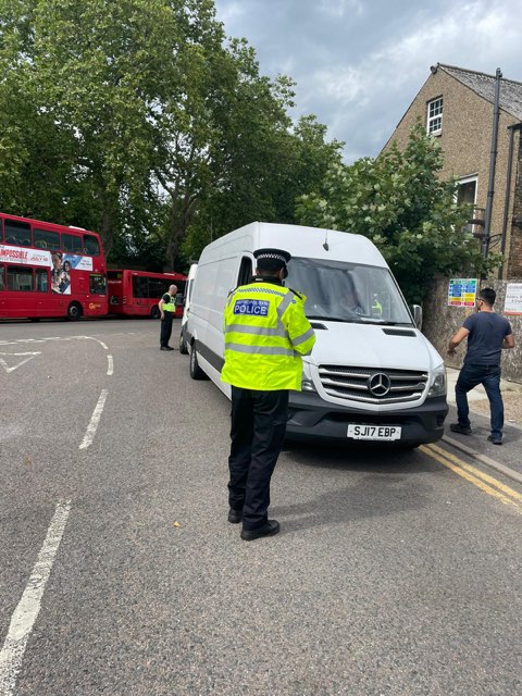 MPSWansteadVill's tweet photo. Officers were in wanstead High Road with Redbridge council conducting traffic stops in response to vehicle crime. 
#yousaidwedid #opcubo #1711ea #vehiclecrime https://t.co/qvTwD5vc2p
