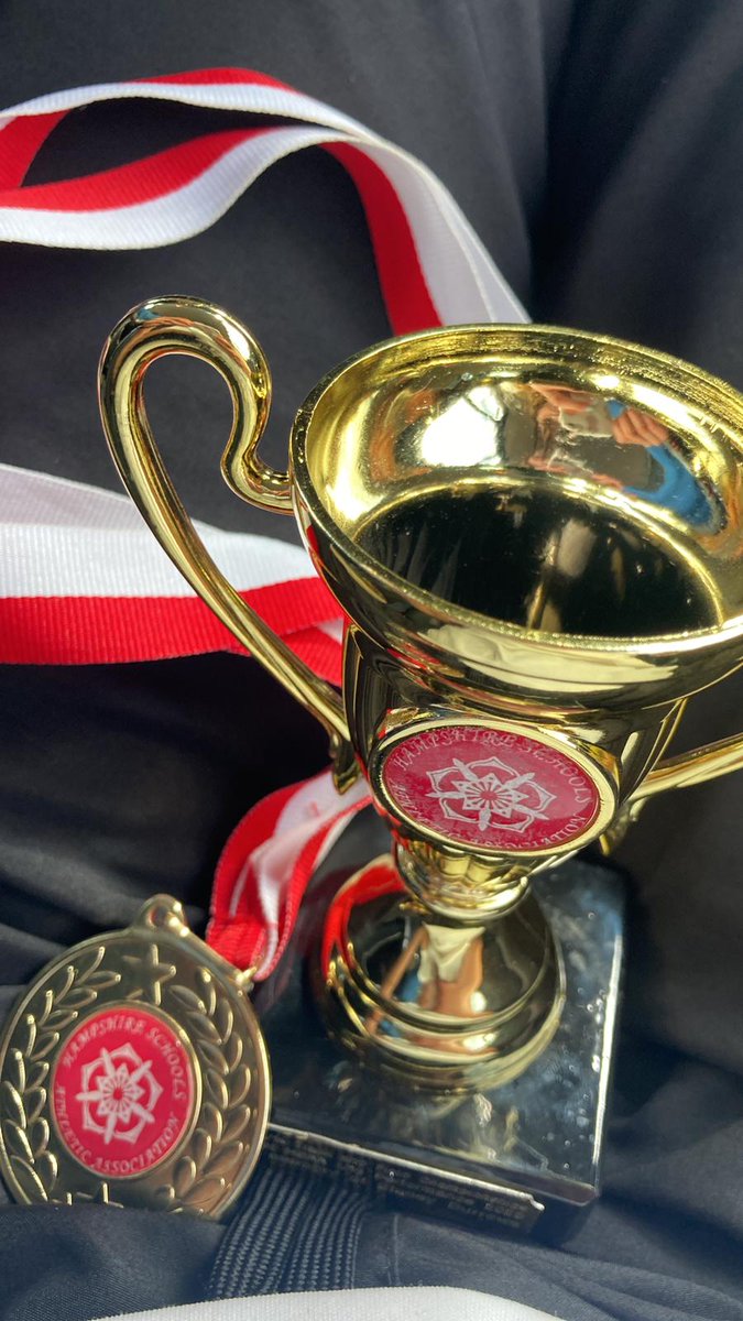 Proud to be awarded the "Best U14 Performance" trophy at the Hampshire County Schools Athletics today, in memory of Stacey Burrows <a href="/HantsSchAth1/">Hampshire Schools’ Athletics</a>

Also achieved a Championship Performance. Thanks to my coach Bron, teachers <a href="/PGSsport/">Portsmouth Grammar School Sport</a> <a href="/PGS1732/">The Portsmouth Grammar School</a> and sponsor <a href="/EnergiseMe_/">Energise Me</a>