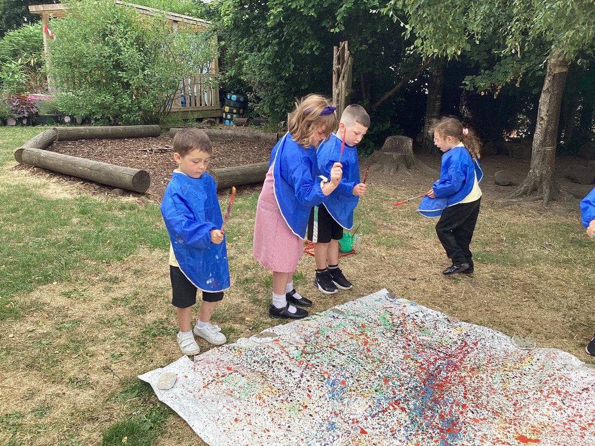 CGIPhillips's tweet photo. We had great fun during our #Pride Celebrations, we looked at #JacksonPollack and of course we had to have a go at splatter painting! #CGIEXARTS #EnterprisingCreativeContributors https://t.co/wEUqtej9Ed