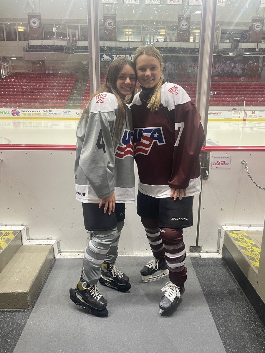 Best of luck to Emily Pohl and Addy Mclay at USA Hockey- Biosteel Girls 15 Player Development Camp!