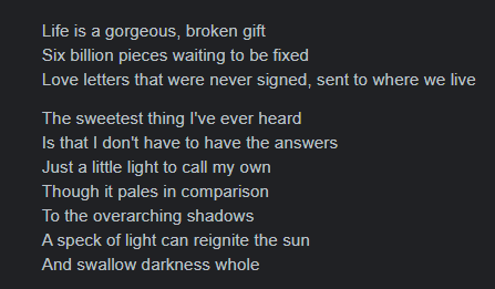 thelvpin's tweet photo. TRACK 5: EMPHASIS

grief stage: acceptance. https://t.co/HEZo6UL8lG