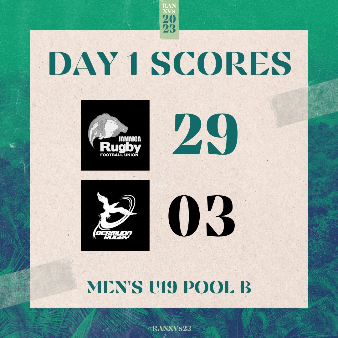 Jamaica Men’s U19 makes it 2/2 on the day across their program with a convincing win over Bermuda. 🇧🇲 #RANXVs23