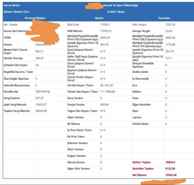 #gsbiscilerimagdur bu hayat pahalılığında bu maaşla kim nasıl geçinebilir? <a href="/OA_BAK/">Dr. Osman Aşkın Bak</a> <a href="/isikhanvedat/">Prof. Dr. Vedat Işıkhan</a> haziran ayı maaş bordrosu ektedir sayın bakanım . Arz ederim