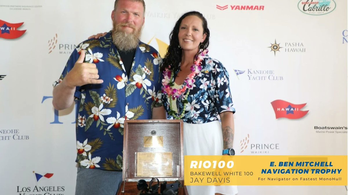 There are also several special perpetual trophies that will be handed out this week. Last night at @WaikikiYachtClub a few were ready for our winners! Photos: Dave Livingston