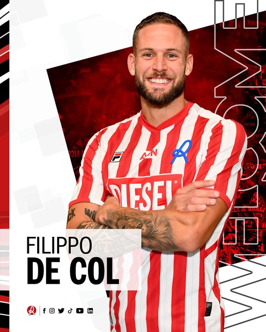 Filippo De Col 🇮🇹
29 anos
Lateral Direito / Lateral Esquerdo / Médio Direito
Südtirol 🇮🇹 -> Vicenza 🇮🇹
?

#FilippoDeCol #Sudtirol #Vicenza #SerieB #SerieC