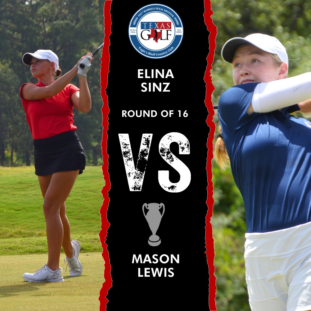 TexasGolfAssoc's tweet photo. 𝒮𝒲𝐸𝐸𝒯 𝟣𝟨 🍭

The round of 16 at the #WomensTexasAm is in action.

Keep up with the matches here: https://t.co/ZEf6zNC0JK https://t.co/4ASGjVgeFv