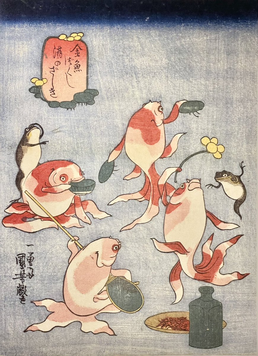 キュレーターバトル #イチ推し生きもの 今回は《金魚づくし・酒のざし