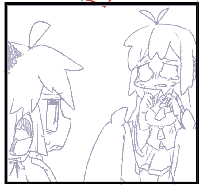 泣きマキちゃん。明日からペン入れいけるぞー!