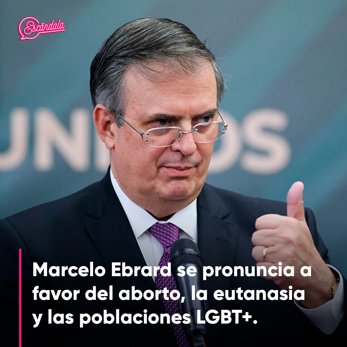 ¡Traz! 💥 Marcelo Ebrard se pronuncia a favor del aborto, la eutanasia y las poblaciones LGBT+ 
👉 rb.gy/6qxtc