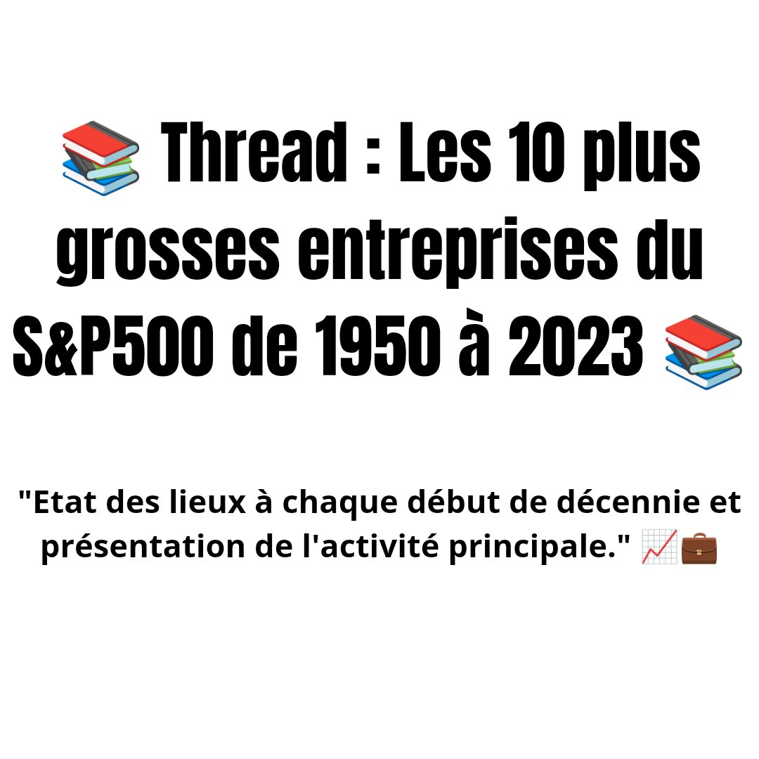 #SP500 #Entreprises #Leaders #HistoireÉconomique #Évolution #ActivitéPrincipale #Innovation #Succès #GéantsÉconomiques #Croissance #Thread #VoyageDansLeTemps #Économie #Entrepreneuriat #Leadership #Stratégie #Bourse #Finance