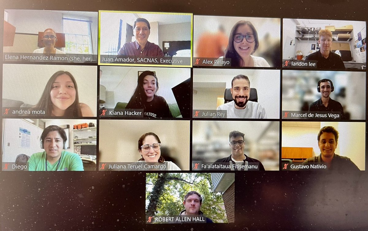 Jamador51's tweet photo. Today I had the pleasure of joining the @NIH - @sacnas Professional Chapter for virtual lunch! NIH trainees and staff from different science disciplines sharing, supporting, and strategizing. Learn more here:
https://t.co/uvIRq2qKSW

Thank you for including me!
#SACNASChapters #2023NDiSTEM