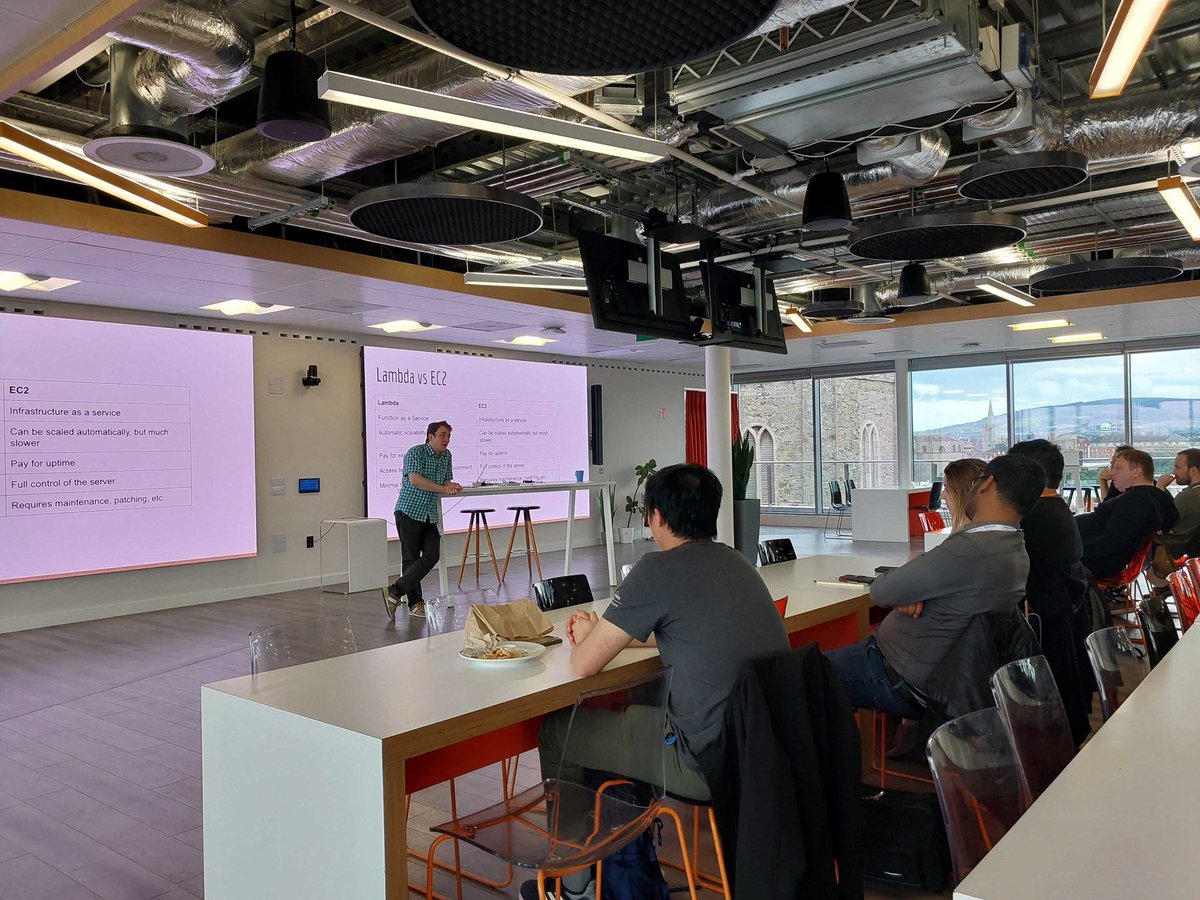 PythonIreland's tweet image. Tonight’s Python Ireland monthly meetup!

Pavlo Tishkin delivers his talk: &quot;Python in the cloud&quot;. In Workday, Dublin. 

#PyConIe #Python #PyConLm #PyCon