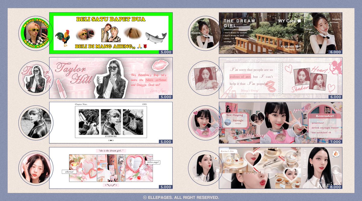Fenbdi's tweet photo. The store has been open for request order! 🐇 She is providing layout with the price start from 3K. With her tiny hands, @ellepages will help you wholeheartedly! ʚɞ [五] 

#zonauang https://t.co/tI8XIEUAiW