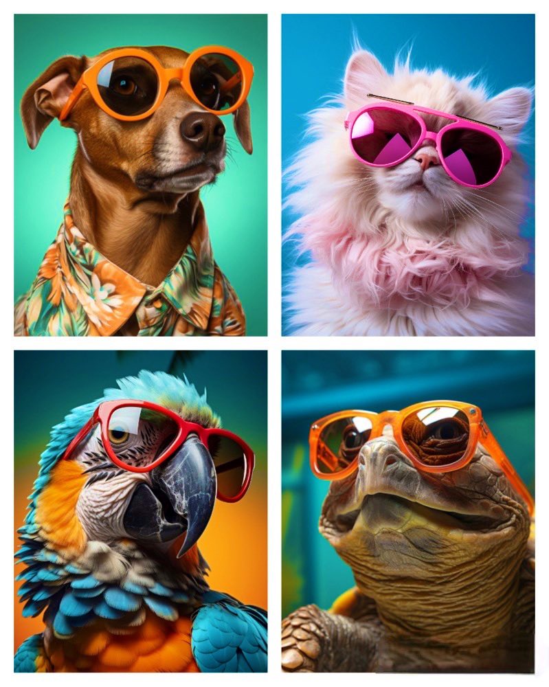 NSLighthous's tweet photo. Which pet is cooler to have? #pets #petparent #ai #aiart #aiartcommunity https://t.co/Mp2JF1QrQM