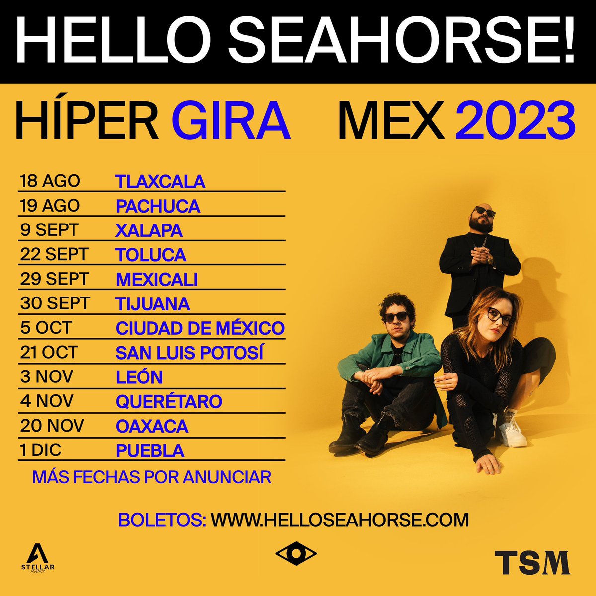 HelloSeahorseMX's tweet photo. Con mucha emoción les compartimos las fechas de la HIPERGIRA MEX 2023.
¿En cuál nos acompañan?
Boletos e info:
https://t.co/l1hDj4yQav
#HIPERHS
<o> https://t.co/yToNGAAuE4