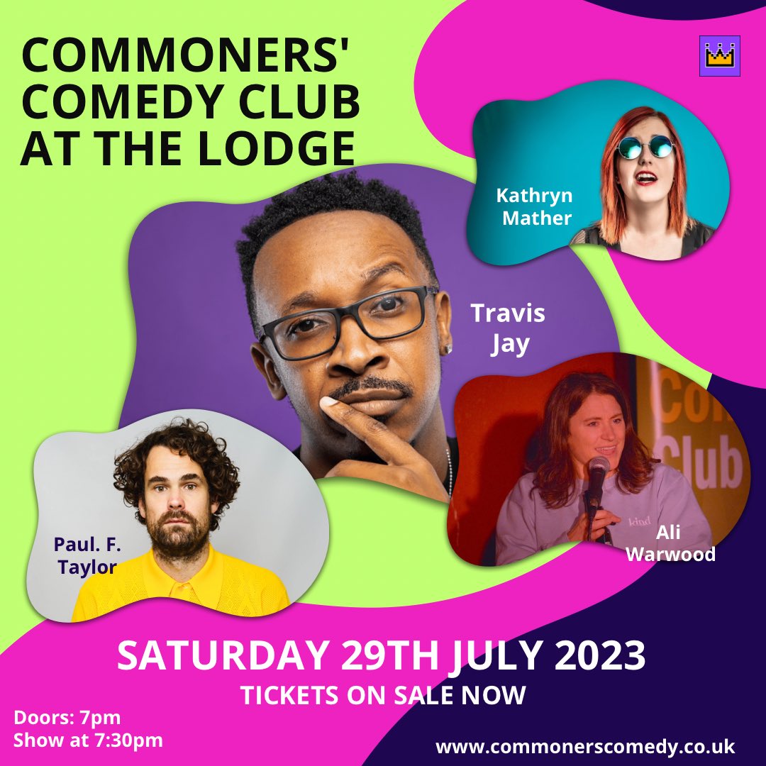 We are putting on a belter of a night at the Lodge in Duxford with these amazing comedians <a href="/travisjayent/">Travis Jay</a> <a href="/KathMathComedy/">Kathryn Mather</a> <a href="/paulyftaylor/">Paul F Taylor</a> <a href="/AliWarship/">Ali Warwood 💙</a> 

Tickets are on sale now -> wegottickets.com/event/584792

#comedy #livecomedy #comedyclub #cambridge #cambridgeshire