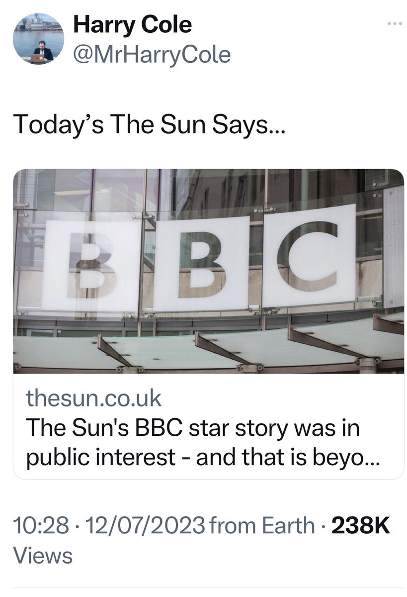 Apparently there are quite a lot of deleted tweets like this. But even if some of the details are wrong and no crime was committed, it’s all in the public interest, says Harry