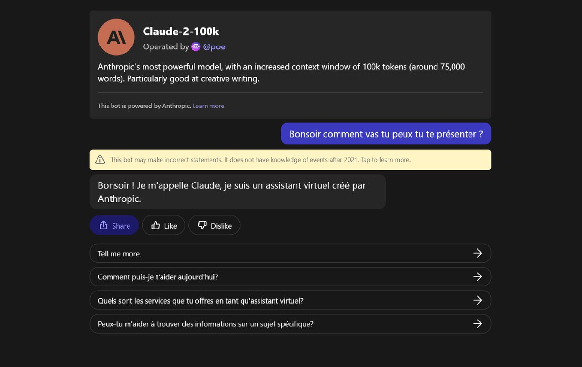 #Claude2 (que nous appellerons Claude) est un nouveau chatbot qui se veut plus éthique et bienveillant que #ChatGPT et #Bard. Rapide présentation de cette nouvelle #IA générative.
✅ unfoldstech.com/featured/claud…