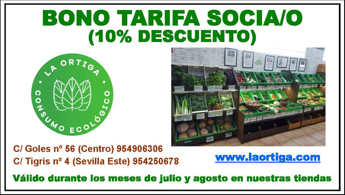 ecoortiga's tweet photo. Presenta este bono durante julio y agosto antes de pasar por caja y llevates el ecológico al mejor precio!! https://t.co/eHZYRG0uNe