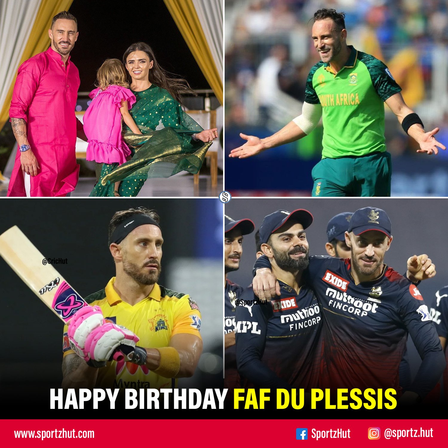 Happy Birthday Faf Du Plessis      