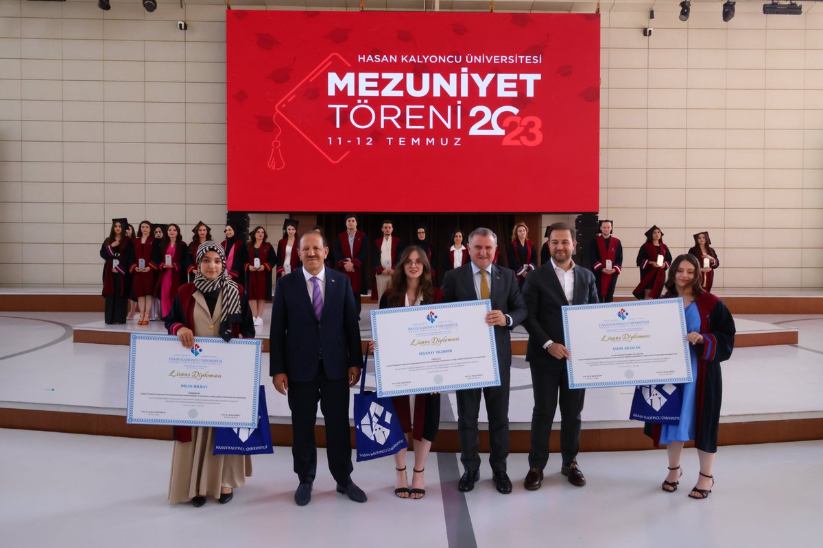 hkunv's tweet photo. Hasan Kalyoncu Üniversitesi, 15. yıldönümü ve 9. mezuniyet töreninde 1.578 öğrencisini gururla mezun etti! 🎓🌟💫

Törende Gençlik ve Spor Bakanı Osman Aşkın Bak ve Hasan Kalyoncu Üniversitesi Mütevelli Heyeti Başkanı Cemal Kalyoncu mezunlarımızın mutluluğuna ortak oldular.

Mezunlarımıza yeni hayatlarında başarılar diliyoruz. Yolunuz açık olsun... 👋🎉👏🎓

#HasanKalyoncuÜniversitesi #hkunv #HKÜ2023 #MezuniyetTöreni 

@OA_BAK @gencliksporbak