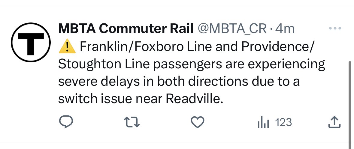 shaylin1001's tweet photo. @MBTA_CR Was late coming in due to a mechanical. Now this. Cute tweet though. https://t.co/lYVryiZjKk
