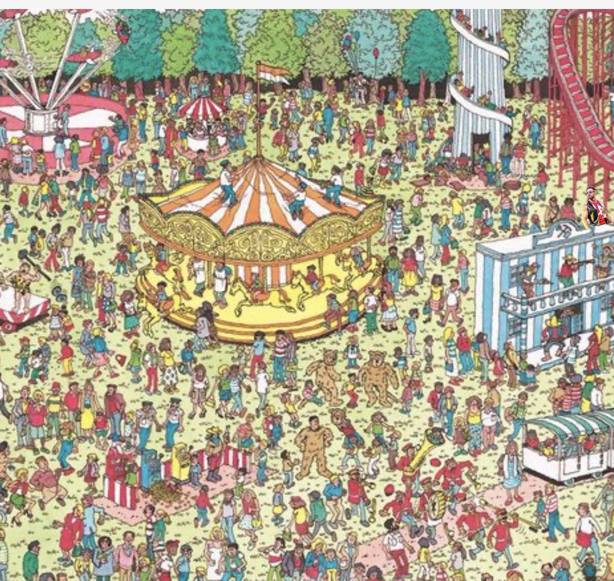 <a href="/WWE/">WWE</a> <a href="/RealLAKnight/">LA Knight</a> Can you find LA KNIGHT at the Amusement Park? YEAH!!