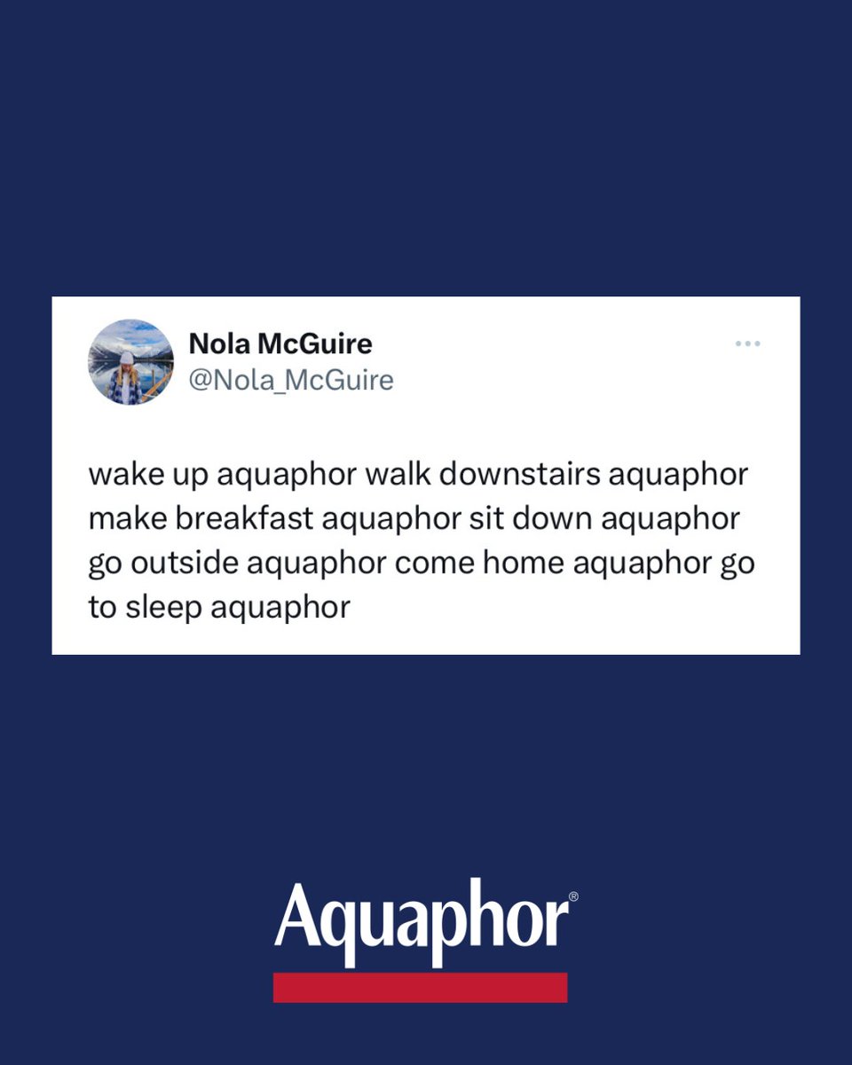 AquaphorUS's tweet photo. Today’s agenda: Aquaphor 😌 @nola_mcguire​

#beforeandaquaphor #aquaphorus #aquaphor #skincare #skincareroutine https://t.co/8674JKwCrn