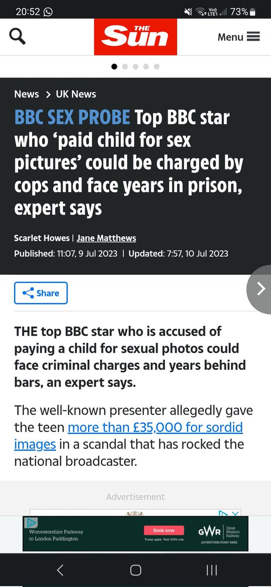 Outrageous that <a href="/TheSun/">The Sun</a> now appears to be trying to claim they never suggested criminality in BBC presenter story - when they published this three days ago.