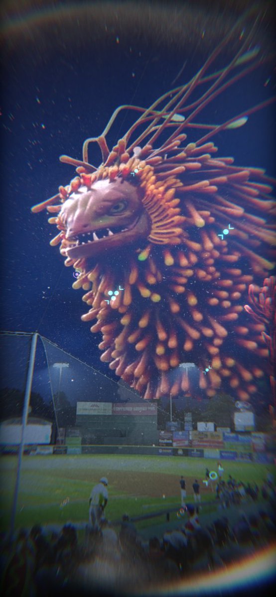 Overbeast_World's tweet photo. Don’t mind Larry the Anemone King, he’s just enjoying the baseball game like everyone else! What has your #Overbeast been up to? Have you named yours yet? https://t.co/6GVoOm65H1