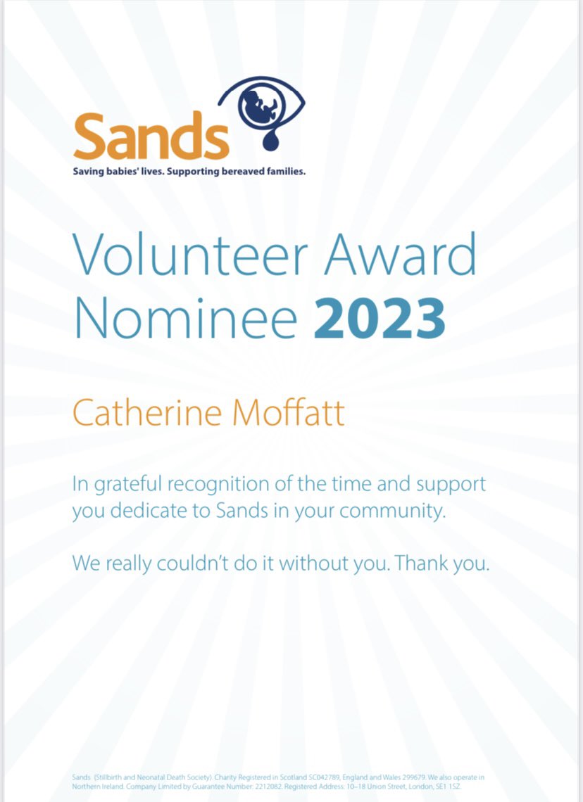 Catherine Moffatt π (@nurse_catherine) on Twitter photo I was nominated for a <a href="/SandsUK/">Sands - baby loss charity ππ§‘</a> award for the support I give families. β€οΈβ€οΈ I was nominated for a <a href="/SandsUK/">Sands - baby loss charity ππ§‘</a> award for the support I give families. β€οΈβ€οΈ