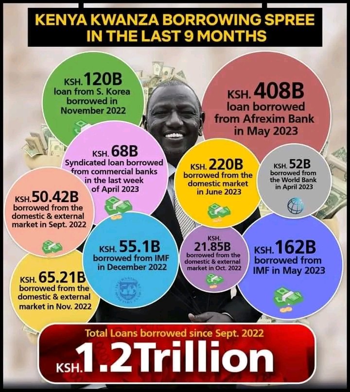 MutonyeMumo's tweet photo. @KoinangeJeff ask Malalah why is he lying to Kenyans and in 9 months the government has borrowed more than 1.2trillion!!? See attached for  reference. https://t.co/H9RHhToIK3