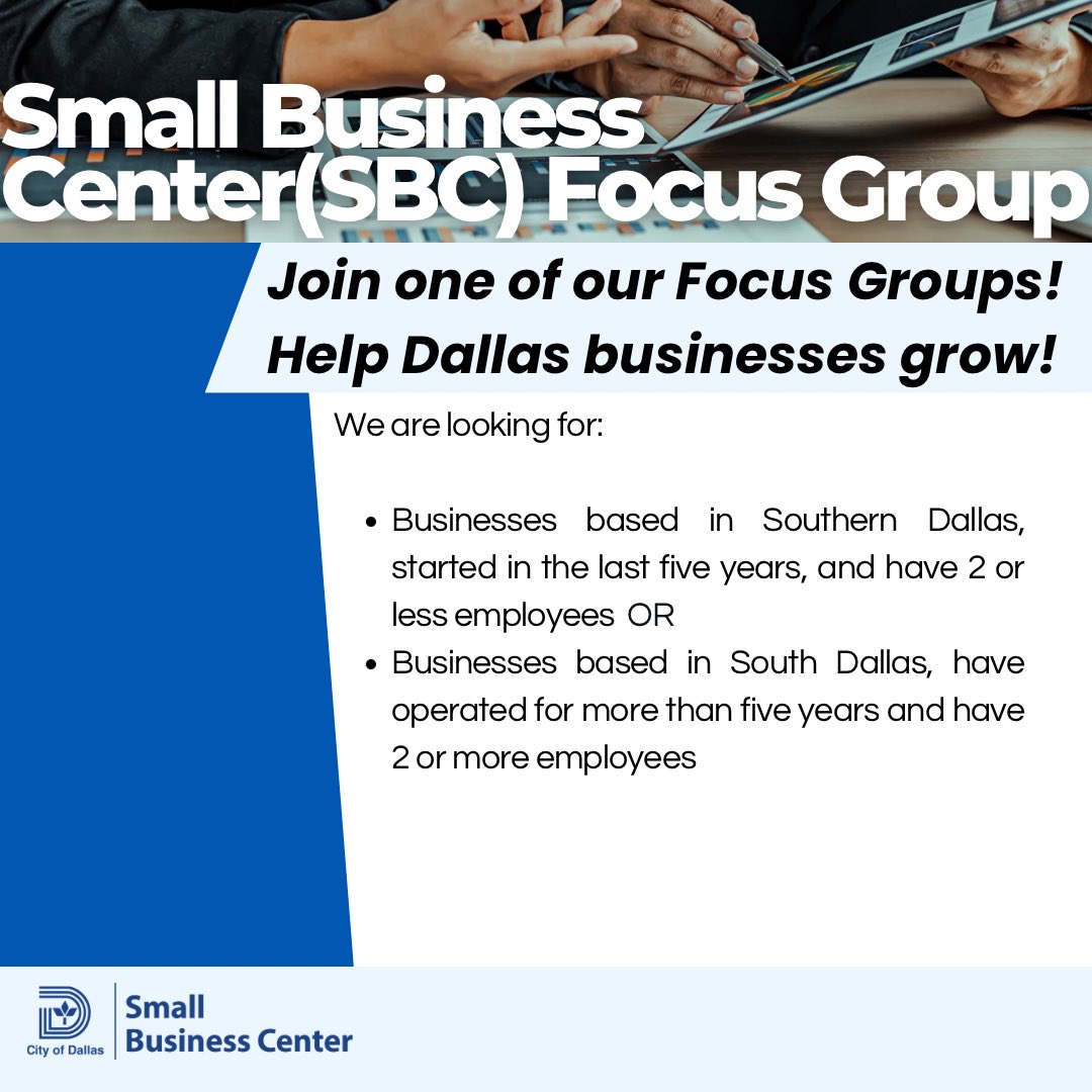 City of Dallas Small Business Center tweet media