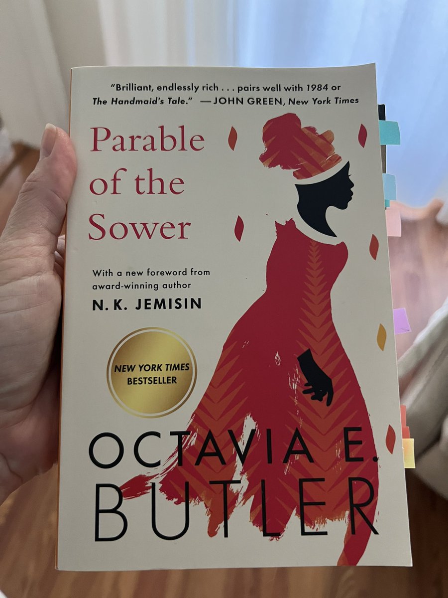 ClaireAnnaO's tweet photo. #parableofthesower by #octaviabutler was written only 15 years before #cormacmcarthy #theroad. Interesting to compare the two novels, both their writing style and their vision. https://t.co/y1ZD9noAUo