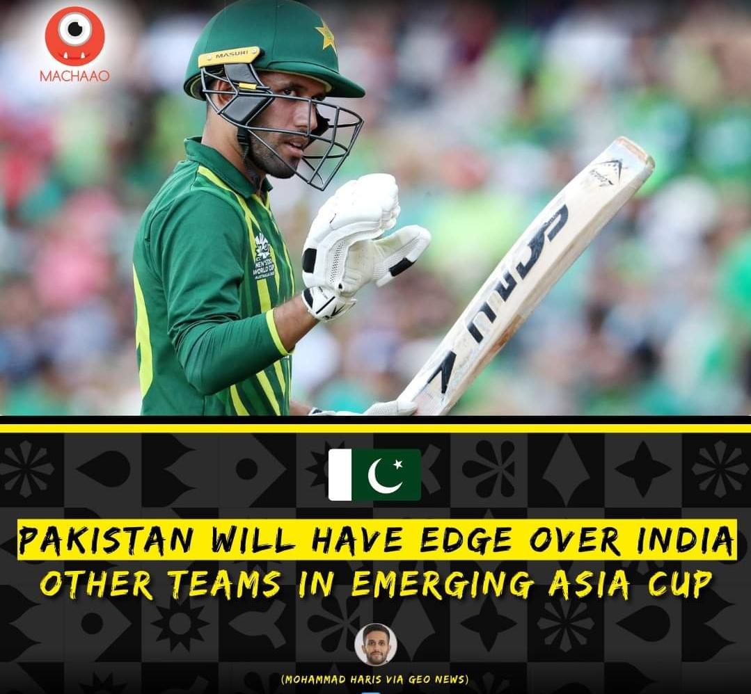 crickitology's tweet photo. Haris says Pakistan will have edge over India, other teams in Emerging Asia Cup

Courtesy: Geo News
.
.
#cricket #MohammadHaris #INDvsPAK #BabarAzam𓃵 #SteveSmith #Ashes #CricketTwitter #CWC23Qualifiers #WorldCup#BabarAzam https://t.co/dmqczX1tCy