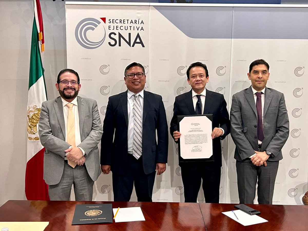 💡Agradecemos la visita a la #SESNA de <a href="/comisioncpcsna/">@ComisiónCPCSNA</a> la cual hizo entrega de la constancia de designación de <a href="/rafmartinezpuon/">Rafael Martinez Puón</a> como nuevo integrante del <a href="/ComiteCPC/">CPC</a> 

#SomosSNA #MéxicoÍntegro