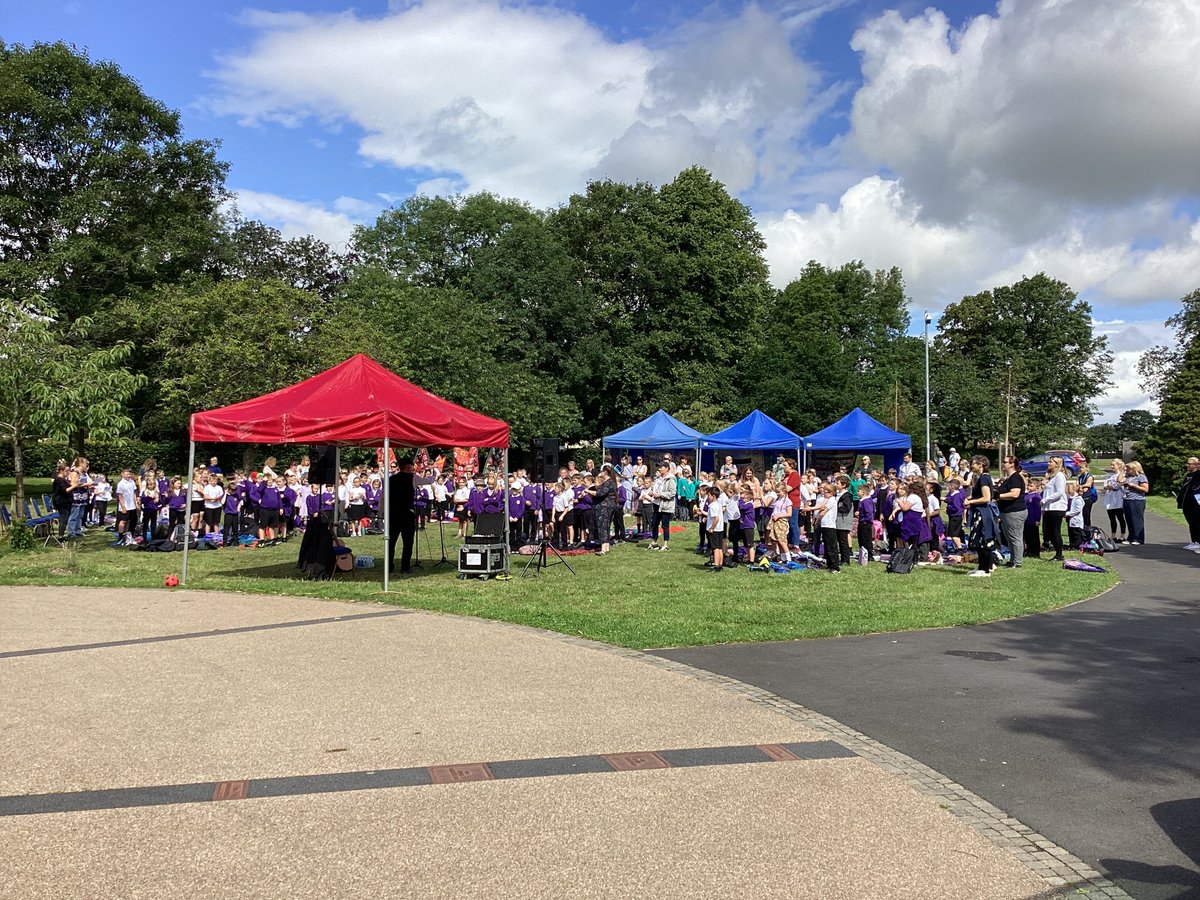 Years 1, 2 and 3 joined 200 other children from across @NCEA_Trust for a Miner's Picnic this week as part of their local history enquiry. They enjoyed traditional singing as well as a parade with our school proggy mats and a Punch and Judy show @primarydirector