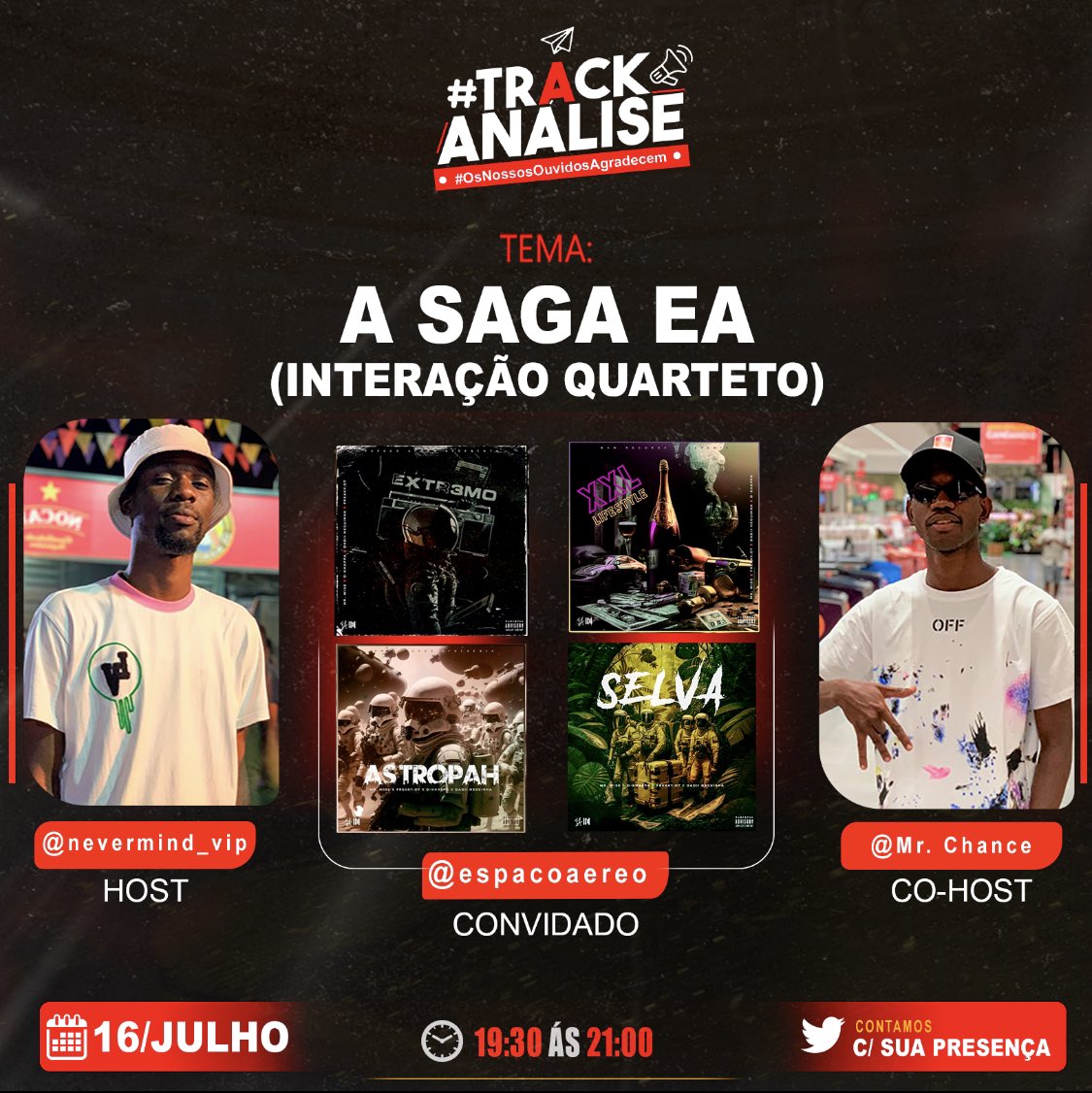 nevermiind_vp's tweet photo. TRACK ANÁLISE #NossosOuvidosAgradecem Cap.8

Estaremos de volta dia 16/07 pelas 19:30min para mais uma edição do nosso e vosso space, desta vez teremos @_espacoaereo_, INTERAÇÃO QUARTETO

Não perca🚀

É nós até ao famoso fim do mundo!

https://t.co/C3rKIjEyXF https://t.co/0rkyBxl2zl