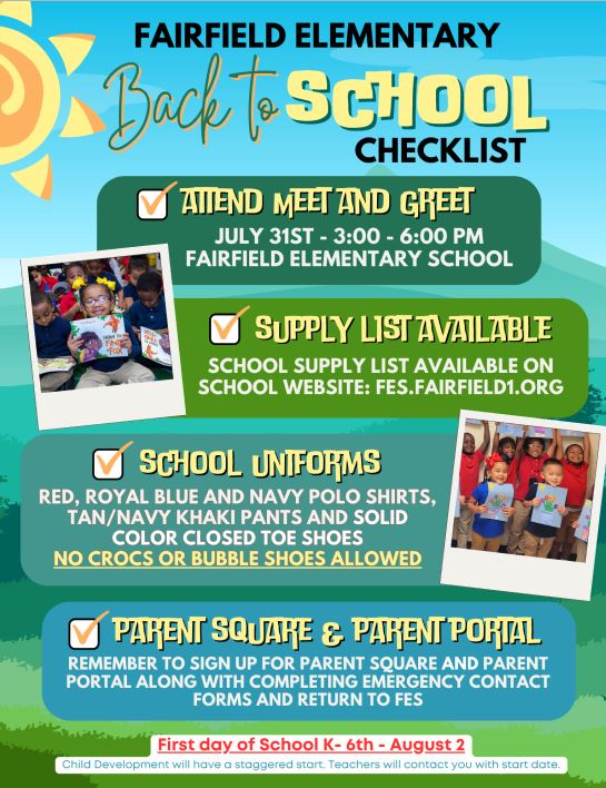 FESstingrays's tweet image. Greetings FES families, Back to School mailings will be sent out next week with important information and forms.  Please see flyer below for upcoming events and information.  See you soon!