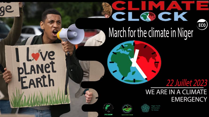 Le 22 juillet, des personnes du monde entier agiront au moment où l'horloge climatique passera sous la barre des six ans. Cela signifie qu'il ne nous restera plus que cinq ans pour réduire considérablement les émissions de combustibles fossiles 
#ActInTime 
#climateclock