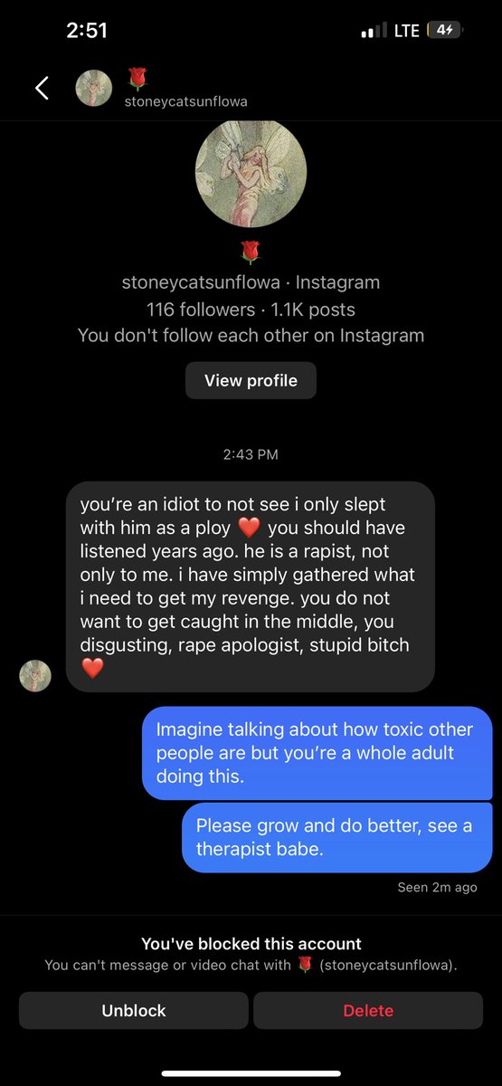 ShaylinRose96's tweet photo. @sugamagnoIia @occultfaery Not provoking me but you’re gonna send this for what?? 

Idk babe, you couldn’t pay me to fuck someone that “raped” me. You’re insane. Now leave me tf alone.

@JessicaLaVerdad DM me, I genuinely will buy you a beer lmfao https://t.co/n97NgtkFvi