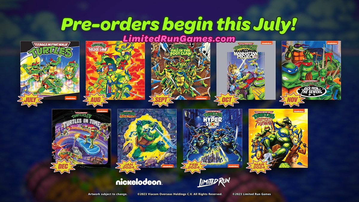 Limited Run Games on X: A series of shellacious Turtles tunes that drop  every month all the way into 2024! Follow us on this journey and collect  the kickin' OSTs of your