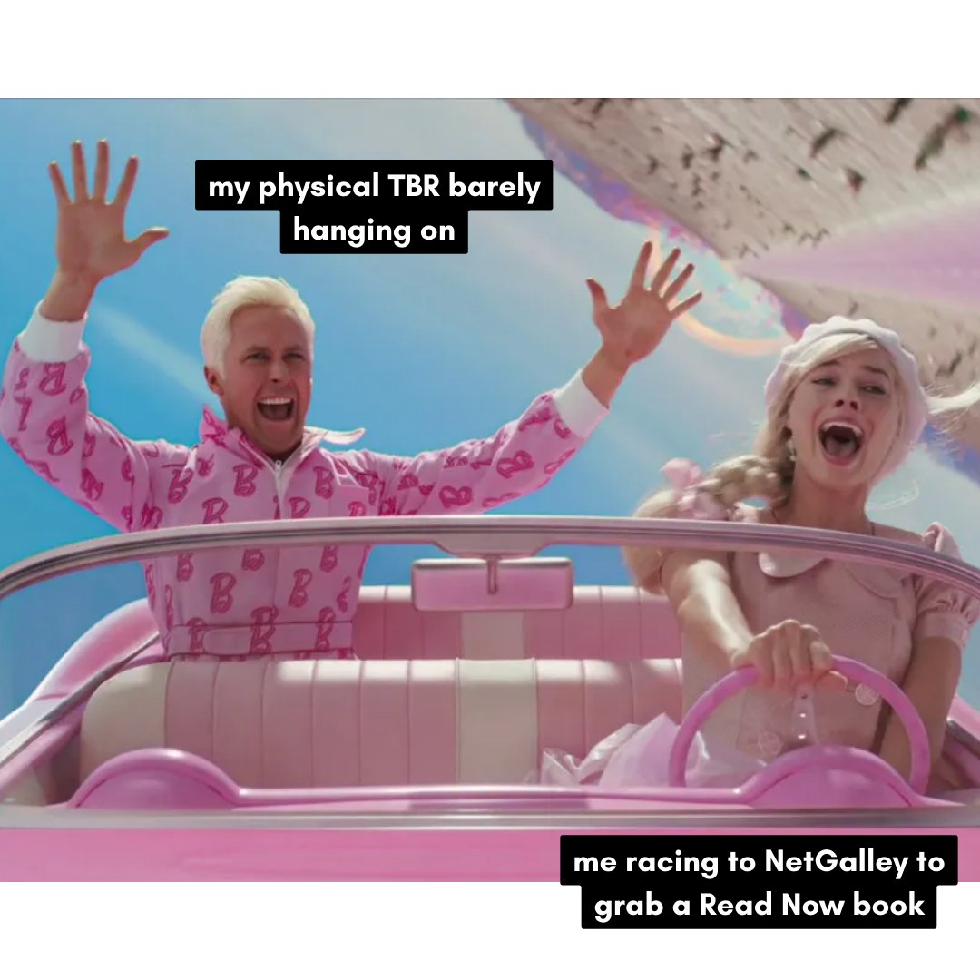 Come on, Barbie, let's go browse NetGalley 💗